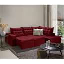 Ver imagem 5 de Sofá De Canto 5 Lugares 270cm Retrátil E Reclinável Vermelho