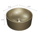 Ver imagem 3 de Cuba de Apoio Redonda Bl34 34x34cm Lapimat