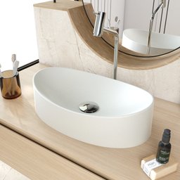 Cuba de Apoio Oval Canoa Bc47 47x30cm Lapimat - 1