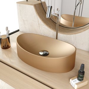 Cuba de Apoio Oval Canoa Bc47 47x30cm Lapimat