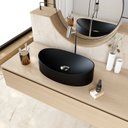 Ver imagem 7 de Cuba de Apoio Oval Canoa BC47 47x30cm Lapimat Preto/Matte Fosca Compace