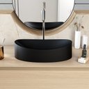Ver imagem 6 de Cuba de Apoio Oval Canoa BC47 47x30cm Lapimat Preto/Matte Fosca Compace