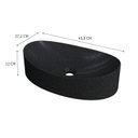 Ver imagem 3 de Cuba de Apoio Oval Canoa BC47 47x30cm Lapimat Preto/Granit Matte Compace