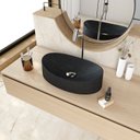 Ver imagem 7 de Cuba de Apoio Oval Canoa BC47 47x30cm Lapimat Preto/Granit Matte Compace