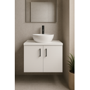 Ver imagem 1 de Gabinete de Banheiro Vitta Essenza 80cm Branco Tx - Estilo Compacto e Sofisticado