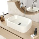 Ver imagem 1 de Cuba de Apoio Retangular BR37 37,8x28cm Lapimat Bege/Matte Fosca Compace