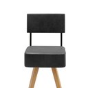 Ver imagem 4 de Kit 2 Banquetas Alta Barcelona com Encosto - Design Moderno:preto