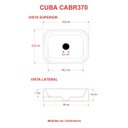 Ver imagem 4 de Cuba de Apoio Retangular Br37 37,8x28cm Lapimat
