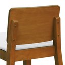 Ver imagem 7 de Banqueta Média Lyon Madeira Encosto Anatômico - Amêndoa - Assento Estofado Corano Bege