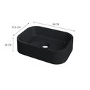 Ver imagem 3 de Cuba de Apoio Retangular BR37 37,8x28cm Lapimat Preto/Granit Matte Compace