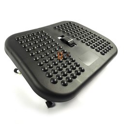Apoio de Pés Nr-17 Altura Regulavel Confortavel Massagem Preto - 6