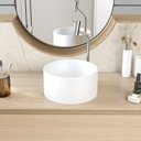 Ver imagem 6 de Cuba de Apoio Redonda BL30 30,5x30,5cm Lapimat Branco/Matte Fosca Compace