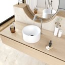 Ver imagem 7 de Cuba de Apoio Redonda BL30 30,5x30,5cm Lapimat Branco/Matte Fosca Compace