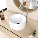 Ver imagem 1 de Cuba de Apoio Redonda BL30 30,5x30,5cm Lapimat Branco/Matte Fosca Compace