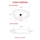 Ver imagem 4 de Cuba de Apoio Gota BG43 43,5x26,5cm Lapimat Amarelo/Preto Matte Fosca Compace