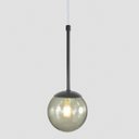 Ver imagem 2 de Pendente Globo Esfera de Vidro 12cm - Preto - Vidro Fume - 2527-3-fu