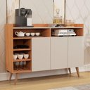 Ver imagem 1 de Buffet Helena 3 Portas Retrô Nature Off White