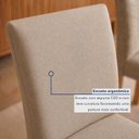 Ver imagem 6 de Conjunto de Mesa 6 Lugares com 6 Cadeiras Diana e Espanha Cinamomo e Bege