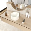 Ver imagem 7 de Cuba de Apoio Redonda BL30 30,5x30,5cm Lapimat Bege/Matte Fosca Compace