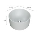 Ver imagem 3 de Cuba de Apoio Redonda BL30 30,5x30,5cm Lapimat Cinza/Matte Fosca Compace