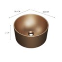 Ver imagem 3 de Cuba de Apoio Redonda Bl30 30,5x30,5cm Lapimat