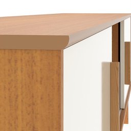 Rack para Tv até 65 Polegadas 2 Portas com Puxador em Madeira Maciça Domus 180cm retrô - 13