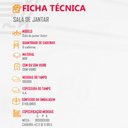 Ver imagem 7 de Mesa Aster 180 Tampo em MDF Canto Reto com 6 Cadeiras Lunara Moderna