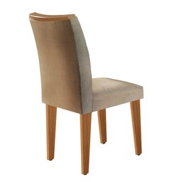 Mesa Aster 180 Tampo em MDF Canto Reto com 6 Cadeiras Lunara Moderna - 2 Mesa Aster 180 Tampo em MDF Canto Reto com 6 Cadeiras Lunara Moderna - 2