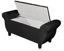 Ver imagem 3 de Recamier Baú para Cama Casal Ana 1,30m Estofado Retro Premium Closet Estilo Decorativo Cor Preto