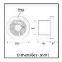 Ver imagem 4 de Exaustor Sicflux Arkit Mega 18 Bivolt Branco 15cm
