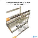 Ver imagem 4 de Churrasqueira Portatil Casa Camping Pescaria Espetos 55x27 Slim S2