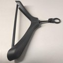 Ver imagem 5 de 50 Cabides Antifurto 42cm Social Roupas Plástico Preto Adulto Hotel Reforçados