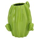 Ver imagem 1 de Vaso Decorativo Cachepô Enfeite Cerâmica Verde 26x22x22cm Cactus