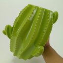Ver mais imagens de Vaso Decorativo Cachepô Enfeite Cerâmica Verde 26x22x22cm Cactus