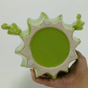 Ver imagem 5 de Vaso Decorativo Cachepô Enfeite Cerâmica Verde 26x22x22cm Cactus