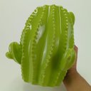 Ver imagem 4 de Vaso Decorativo Cachepô Enfeite Cerâmica Verde 26x22x22cm Cactus