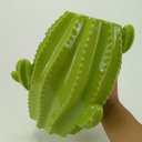 Ver imagem 7 de Vaso Decorativo Cachepô Enfeite Cerâmica Verde 26x22x22cm Cactus