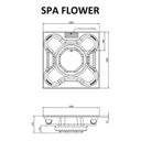 Ver imagem 7 de Spa com Hidromassagem Flower Spacril Ouro Fino com Aquecedor e Cromoterapia LED 180x180cm 4 Lugares em Acrílico Branco 220V