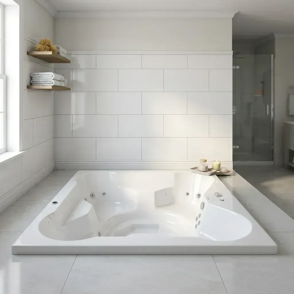 Ver mais imagens de Spa com Hidromassagem Flower Spacril Ouro Fino com Aquecedor e Cromoterapia LED 180x180cm 4 Lugares em Acrílico Branco 220V