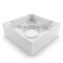 Ver imagem 2 de Spa com Hidromassagem Flower Spacril Ouro Fino com Aquecedor e Cromoterapia LED 180x180cm 4 Lugares em Acrílico Branco 220V