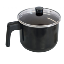 Caneca Esmaltada Preta 2l Indução Cooktop Elétrico a Gás - 2