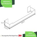 Ver imagem 4 de Porta Toalha Rosto Com Adesivo Suporte Banheiro Inox ELG