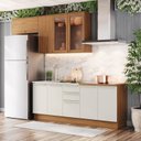 Ver imagem 1 de Cozinha Compacta 5 Pç com Tampo para Cooktoop Yasmin Espresso Móveis