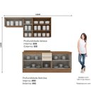 Ver imagem 4 de Cozinha Compacta 5 Pç com Tampo para Cooktoop Yasmin Espresso Móveis