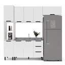 Ver imagem 3 de Armário de Cozinha Modulada Completa 4 Peças 240cm sem Tampo 250054 Meena Politorno Móveis