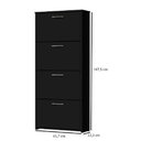 Ver imagem 4 de Organizador Sapateira Carol 4 Gavetas Basculantes Preto