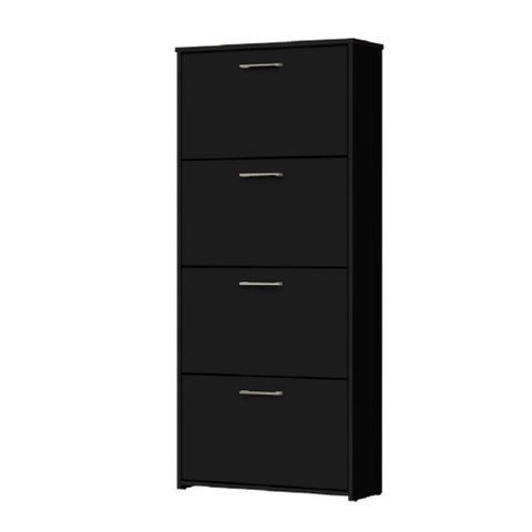 Organizador Sapateira Carol 4 Gavetas Basculantes Preto