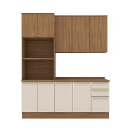 Cozinha Compacta 3 Peças com Torre Quente Yasmin Espresso Móveis - 2