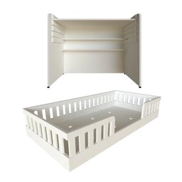 Conjunto Infantil de Cama Montessoriana e Escrivaninha com Regulagem de Altura - 3