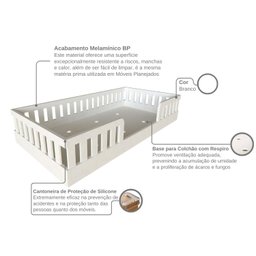 Conjunto Infantil de Cama Montessoriana e Escrivaninha com Regulagem de Altura - 14